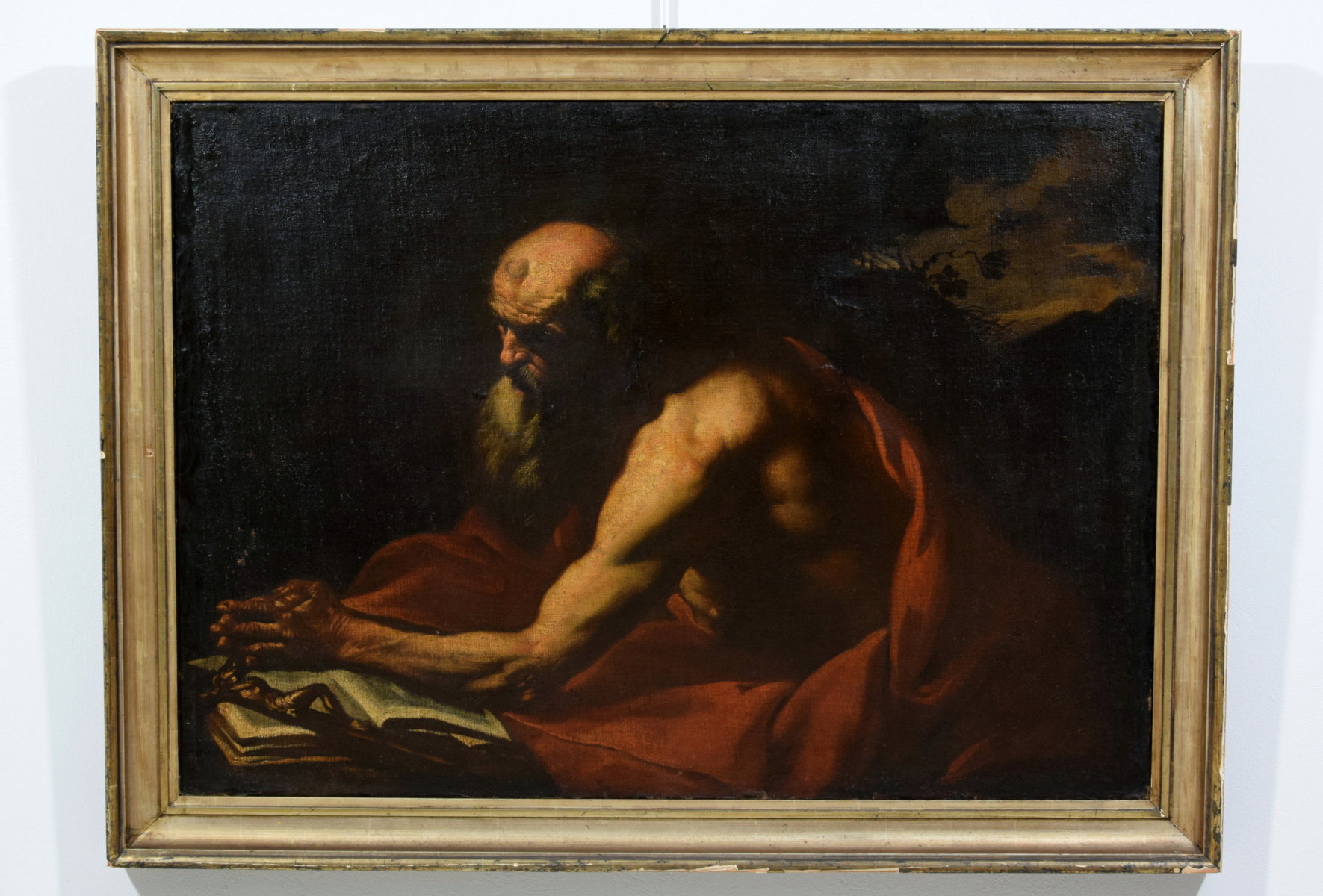 Hendrick Van Somer, San Gerolamo, XVII secolo, dipinto olio su tela